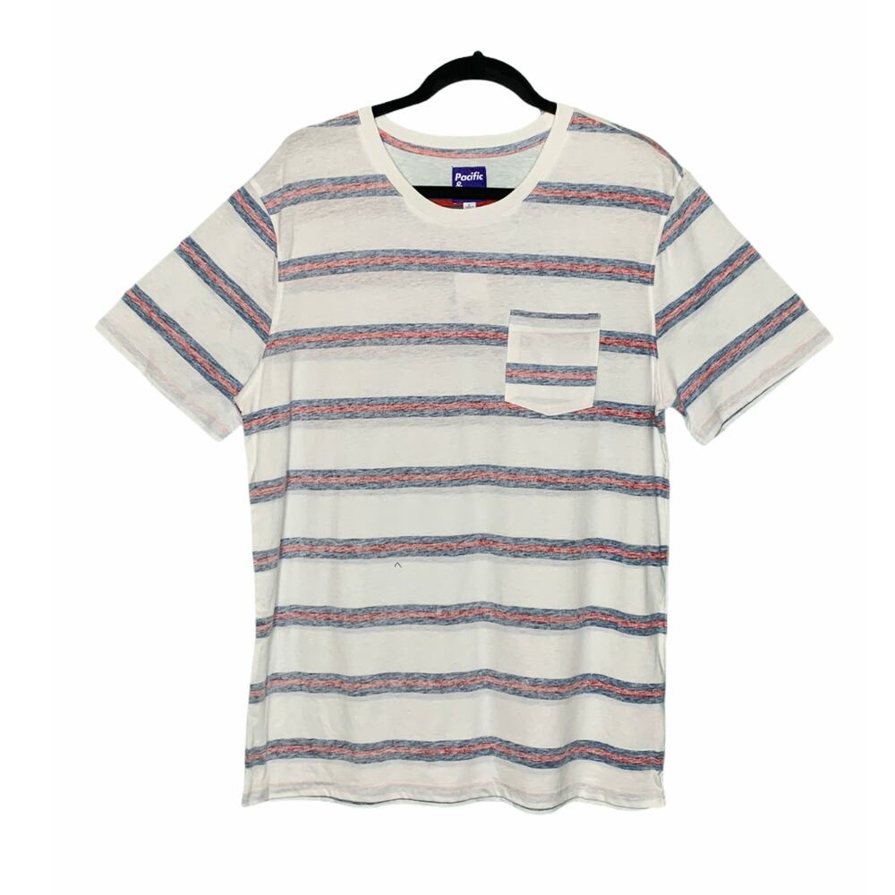 Pacific & Park Striped short sleeves T-Shirt Size Large